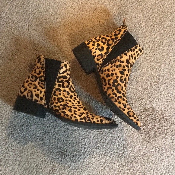 Steve Madden “Jerry” Calf Hair western inspired elastic gore Chelsea boots EUC - Picture 2 of 5